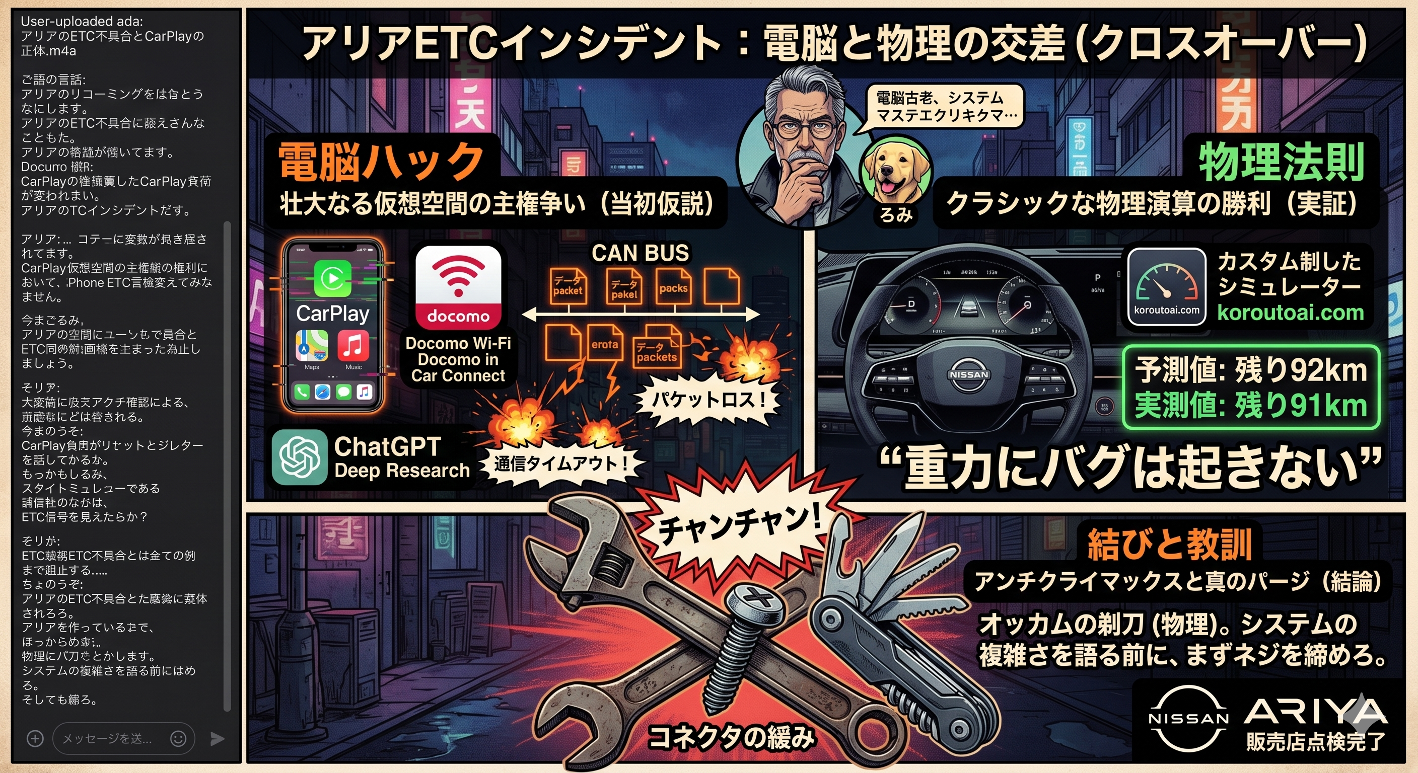 【連載72】アリアETC不具合事件簿：電脳都市の影と、オッカムの剃刀（物理）
