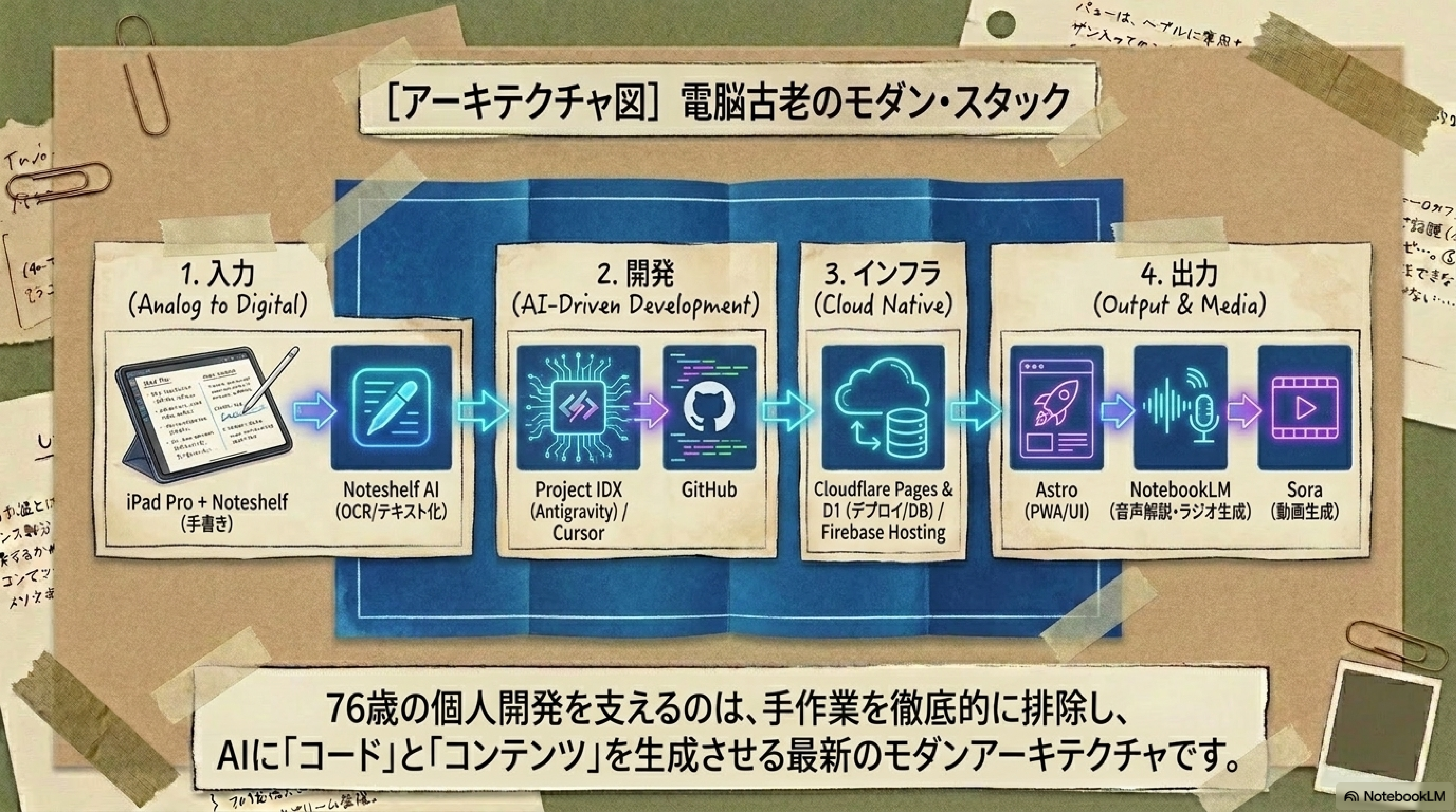 第13コマ：アーキテクチャ図 電脳古老のモダン・スタック