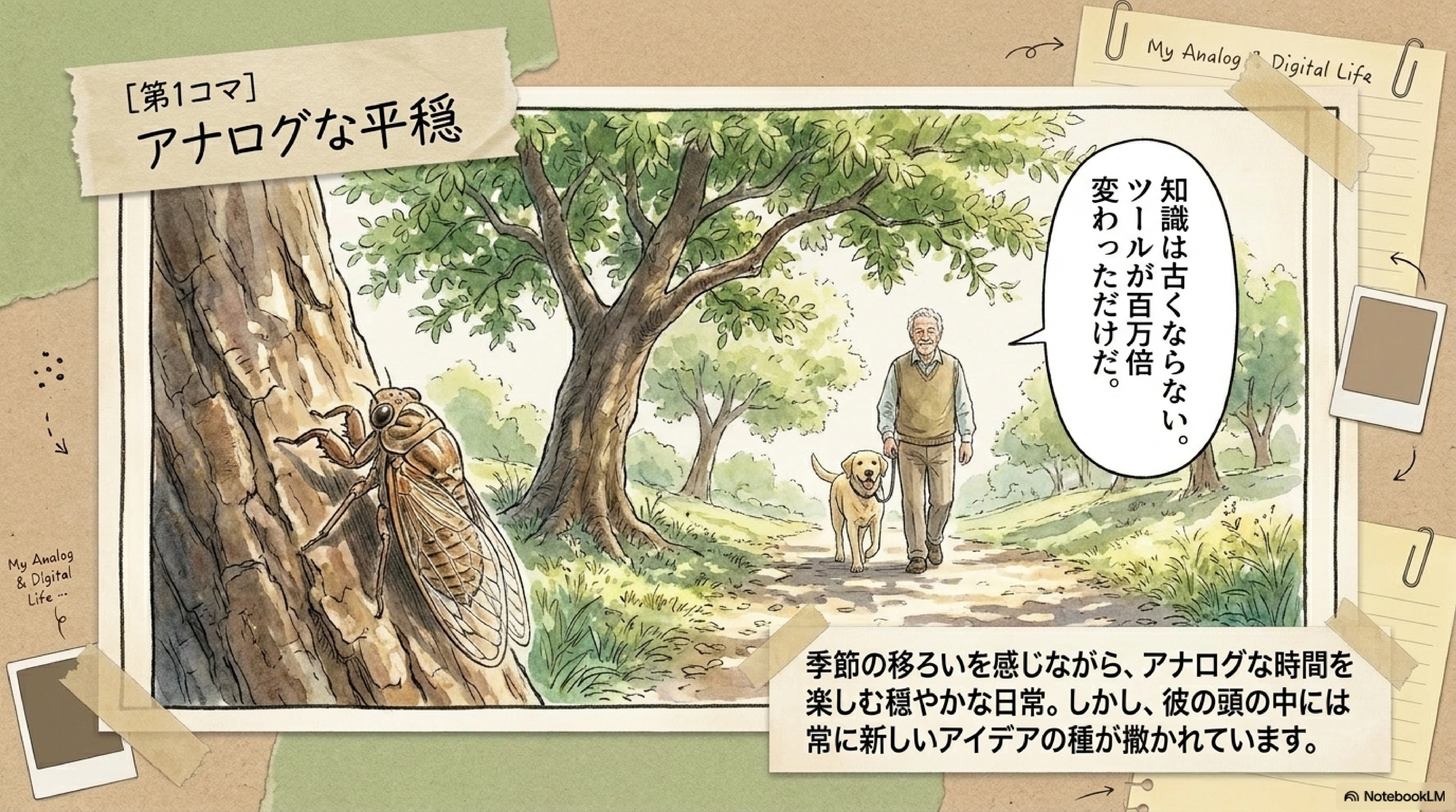 第3コマ：アナログな平穏
